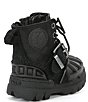 Color:Black - Image 2 - Boys' Oslo Leather Buckle Lace-Up Boots (Toddler)