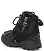 Color:Black - Image 3 - Boys' Oslo Leather Buckle Lace-Up Boots (Toddler)