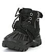 Color:Black - Image 4 - Boys' Oslo Leather Buckle Lace-Up Boots (Toddler)