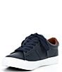 Color:Navy - Image 4 - Boys' Sayer Leather Sneakers (Youth)