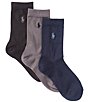 Color:Navy - Image 1 - Little/Big Boys 4-11 Supersoft Flat 3-Pack Dress Socks