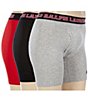 Color:Polo Black/Red/Andover Heather - Image 1 - Breathable Mesh Boxer Briefs 3-Pack