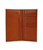 Color:Brown - Image 3 - Burnished Leather Narrow Wallet