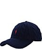 Polo Ralph Lauren Cable Baseball Hat, Color:Newport Navy - Image 1