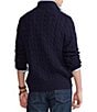 Polo Ralph Lauren Cable Knit Cotton Quarter-Zip Sweater, Color:Cruise Navy - Image 2