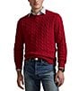 Polo Ralph Lauren Cable Knit Cotton Sweater, Color:Park Avenue Red - Image 1