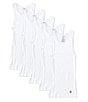 Color:White - Image 1 - Classic Cotton Solid Undershirt 5-Pack