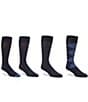 Color:Navy - Image 1 - Classic Crew Socks 4-Pack