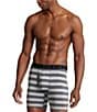 Color:RL2000 Red/Stripe/Charcoal Heather - Image 4 - Classic Fit 6#double; Long-Leg Boxer Briefs 3-Pack