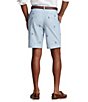 Color:Blue - Image 2 - Classic-Fit Allover Print 9.25#double; Inseam Chino Shorts