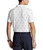 Color:Classic Anchor/White - Image 2 - Classic Fit Anchor Print Soft Cotton Short Sleeve Polo Shirt