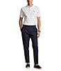 Color:Classic Anchor/White - Image 3 - Classic Fit Anchor Print Soft Cotton Short Sleeve Polo Shirt