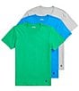 Color:Emerald Green/Colby Blue/Andover Heather - Image 1 - Classic Fit Assorted Crew Neck T-Shirt 3-Pack