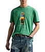 Polo Ralph Lauren Classic Fit Beach Bear Graphic Jersey T-Shirt, Color:Raft Green Beach - Image 1
