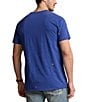 Color:Beach Royal - Image 2 - Classic-Fit Big Pony Knit Jersey Paint Splatter Motif Crew Neck Short Sleeve T-Shirt