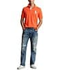 Color:Orange Flame - Image 3 - Classic Fit Big Pony Short Sleeve Mesh Polo Shirt