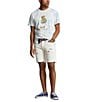 Color:Riviera Blue - Image 3 - Classic Fit Cloud Wash Beach Club Bear Short Sleeve T-Shirt