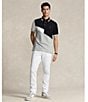 Color:Polo Black Multi - Image 4 - Classic-Fit Color Block Soft Cotton Short-Sleeve Polo Shirt