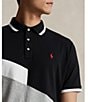 Color:Polo Black Multi - Image 5 - Classic-Fit Color Block Soft Cotton Short-Sleeve Polo Shirt