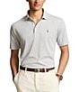 Color:Andover Heather - Image 1 - Classic Fit Cotton Linen Short Sleeve Polo Shirt
