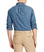Color:Denim - Image 2 - Classic-Fit Solid Denim Shirt
