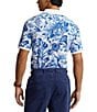 Color:Jardin Floral/White - Image 2 - Classic Fit Floral-Print Mesh Polo Short Sleeve Polo Shirt