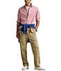 Polo Ralph Lauren Classic Fit Gingham Oxford Long Sleeve Woven Shirt, Color:Adirondack Berry/Nevis - Image 3