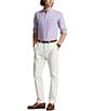 Color:Hampton Purple/White - Image 3 - Classic Fit Gingham Oxford Long Sleeve Woven Shirt
