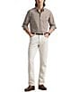 Polo Ralph Lauren Classic Fit Gingham Oxford Long Sleeve Woven Shirt, Color:Fall Brown/Nevis - Image 3
