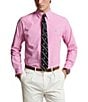 Color:Resort Rose/White - Image 1 - Classic Fit Gingham Stretch Poplin Long Sleeve Woven Shirt