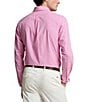 Color:Resort Rose/White - Image 2 - Classic Fit Gingham Stretch Poplin Long Sleeve Woven Shirt