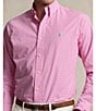 Color:Resort Rose/White - Image 4 - Classic Fit Gingham Stretch Poplin Long Sleeve Woven Shirt
