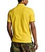 Color:Canary Yellow Poster Print - Image 2 - Classic Fit Graphic Short Sleeve Mesh Polo Shirt