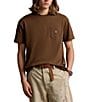 Color:Russet - Image 1 - Classic Fit Jersey Short Sleeve Pocket T-Shirt