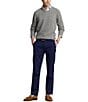 Color:Newport Navy - Image 3 - Classic Fit Linen Blend Pants