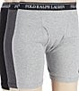 Color:Andover Heather/Madison Heather/Black - Image 1 - Classic Fit Long Leg Boxer Briefs 3-Pack