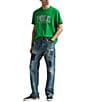 Polo Ralph Lauren Classic Fit Madras-Logo Jersey Short Sleeve T-Shirt, Color:Bright Clover - Image 3