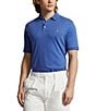 Color:Sapphire Heather - Image 1 - Classic Fit Multicolored Pony Soft Cotton Short Sleeve Polo Shirt
