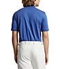 Color:Sapphire Heather - Image 2 - Classic Fit Multicolored Pony Soft Cotton Short Sleeve Polo Shirt