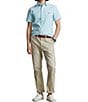 Polo Ralph Lauren Classic Fit Oxford Short Sleeve Woven Shirt, Color:Agean Blue - Image 3