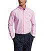 Color:New Rose - Image 1 - Classic Fit Performance Stretch Oxford Long Sleeve Woven Shirt