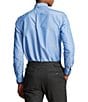 Color:Blue - Image 2 - Classic Fit Performance Stretch Oxford Long Sleeve Woven Shirt