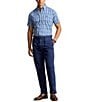 Color:Blue/Pink Multi - Image 3 - Classic Fit Performance Short Sleeve Plaid Shirt
