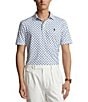 Color:Preppy Woodblock - Image 1 - Classic Fit Performance Short Sleeve Polo Shirt