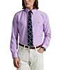 Polo Ralph Lauren Solid Classic Fit Performance Stretch Oxford Long Sleeve Woven Shirt, Color:AIX Lavender - Image 1