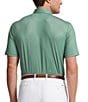 Color:Fatigue Pin Dot - Image 2 - Classic-Fit Performance Stretch Pin Dot Short Sleeve Polo Shirt