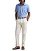 Polo Ralph Lauren Classic Fit Striped Performance Stretch Short Sleeve Polo Shirt, Color:Canvas Blue/Ceramic White - Image 3
