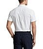 Color:White - Image 2 - Classic Fit Performance Stretch Short Sleeve Twill Woven Shirt