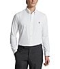 Color:White - Image 1 - Classic-Fit Performance Stretch Twill Long-Sleeve Woven Shirt