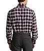 Color:Burgundy/Navy Multi - Image 2 - Classic-Fit Plaid Twill Long-Sleeve Woven Shirt